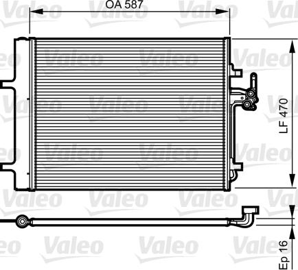 VALEO 814184 — Skraplacz, klimatyzacja