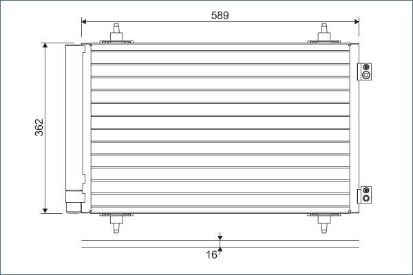 VALEO 814366 — Skraplacz, klimatyzacja