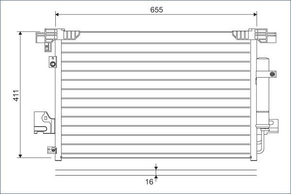 VALEO 814315 — Skraplacz, klimatyzacja