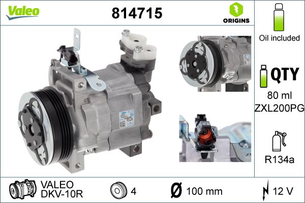 VALEO 814715 — Kompresor, klimatyzacja