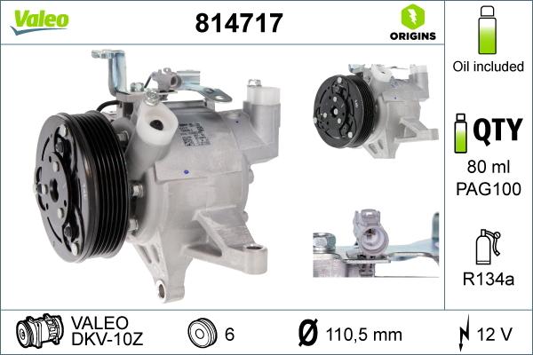 VALEO 814717 — Kompresor, klimatyzacja