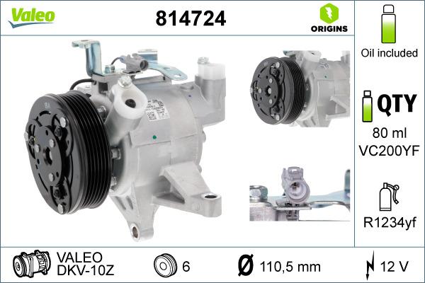 VALEO 814724 — Kompresor, klimatyzacja