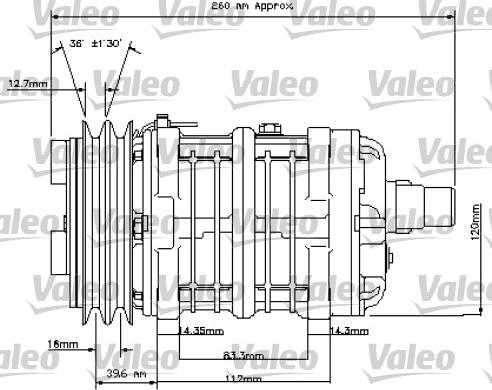VALEO 815841 - Kompresor klimatyzacji