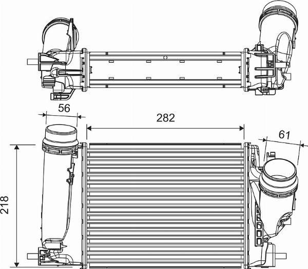 VALEO 816759 - INTERCOOLER NISSAN QASHQAI 1.6 DCI 13- X-TRAIL 1.6DCI 13-