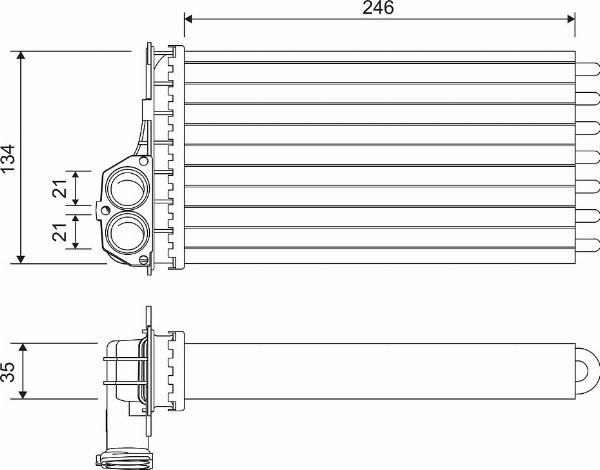 VALEO 811565 — Wymiennik ciepła, ogrzewanie wnętrza