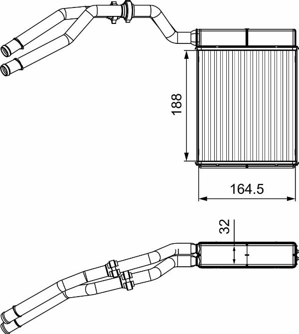 VALEO 811515 — Wymiennik ciepła, ogrzewanie wnętrza