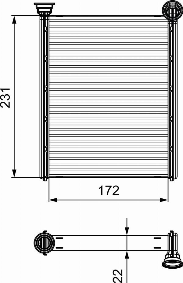VALEO 811534 — Wymiennik ciepła, ogrzewanie wnętrza