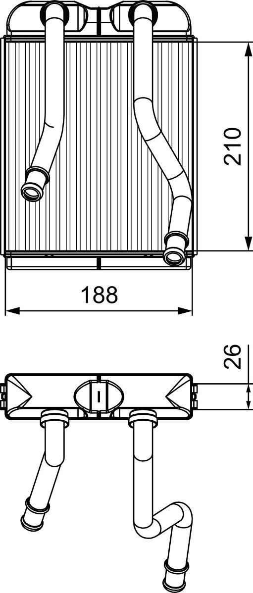 VALEO 811532 — Wymiennik ciepła, ogrzewanie wnętrza