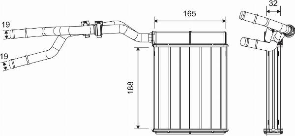 VALEO 811670 — Wymiennik ciepła, ogrzewanie wnętrza