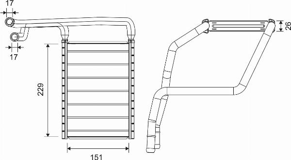 VALEO 811677 — Wymiennik ciepła, ogrzewanie wnętrza