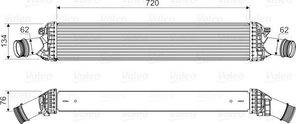 VALEO 818654 — Chłodnica powietrza doładowującego