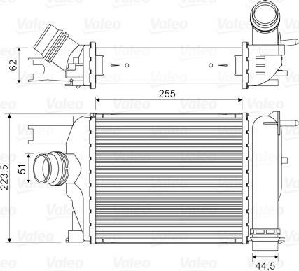 VALEO 818609 — Chłodnica powietrza doładowującego