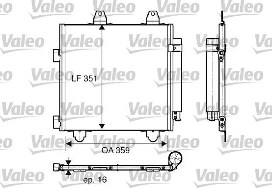 VALEO 818014 - Skraplacz klimatyzacji