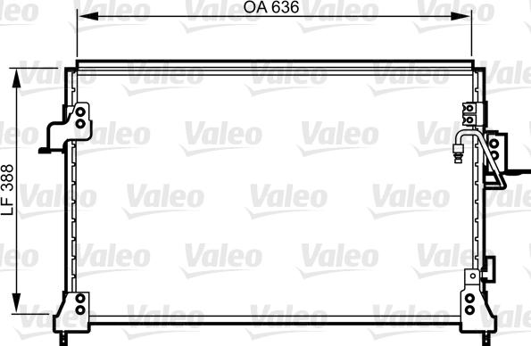 VALEO 818025 - Skraplacz klimatyzacji