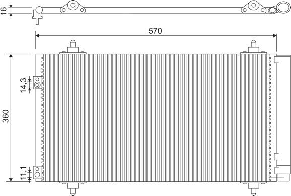 VALEO 818171 - SKRAPLACZ KLIMATYZACJI PEUGEOT 3008-5008 09-