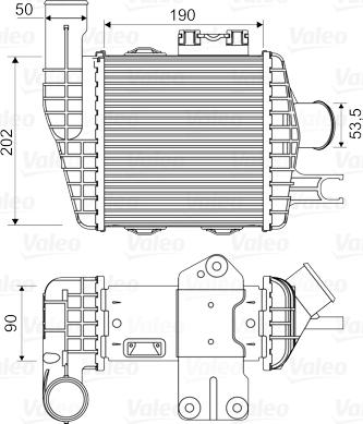 VALEO 818349 - Chłodnica powietrza dolotowego