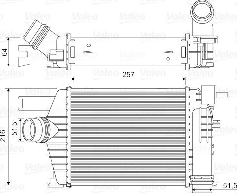 VALEO 818343 - Chłodnica powietrza dolotowego