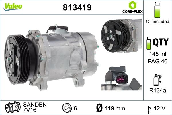VALEO 813419 — Kompresor, klimatyzacja