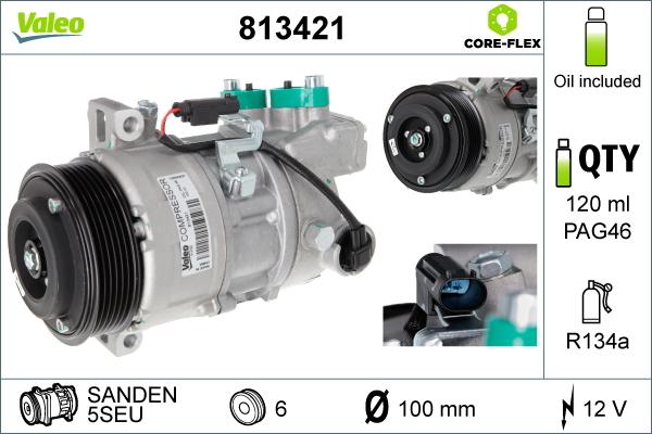 VALEO 813421 — Kompresor, klimatyzacja