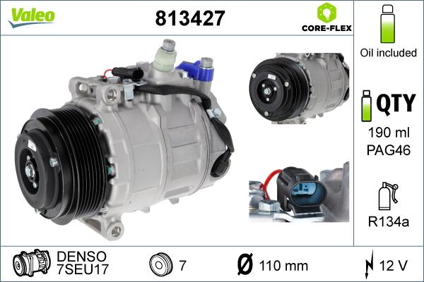 VALEO 813427 — Kompresor, klimatyzacja