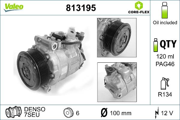 VALEO 813195 — Kompresor, klimatyzacja