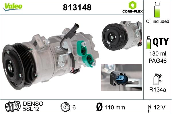 VALEO 813148 — Kompresor, klimatyzacja