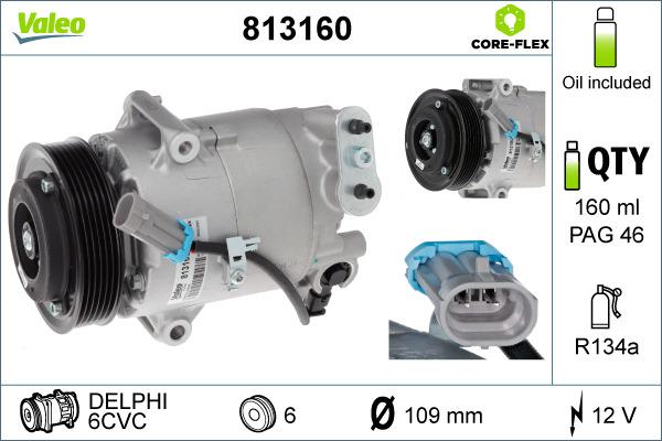 VALEO 813160 — Kompresor, klimatyzacja