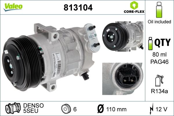 VALEO 813104 — Kompresor, klimatyzacja