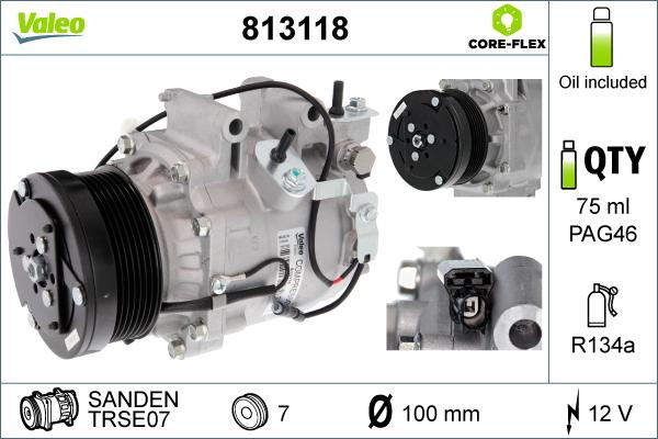 VALEO 813118 - Kompresor klimatyzacji
