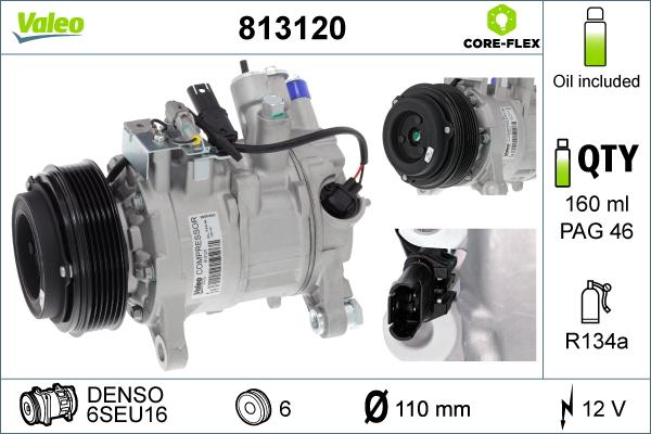 VALEO 813120 — Kompresor, klimatyzacja