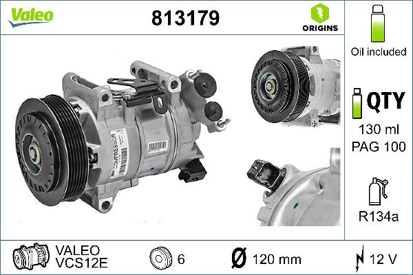 VALEO 813179 — Kompresor, klimatyzacja
