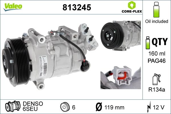 VALEO 813245 — Kompresor, klimatyzacja