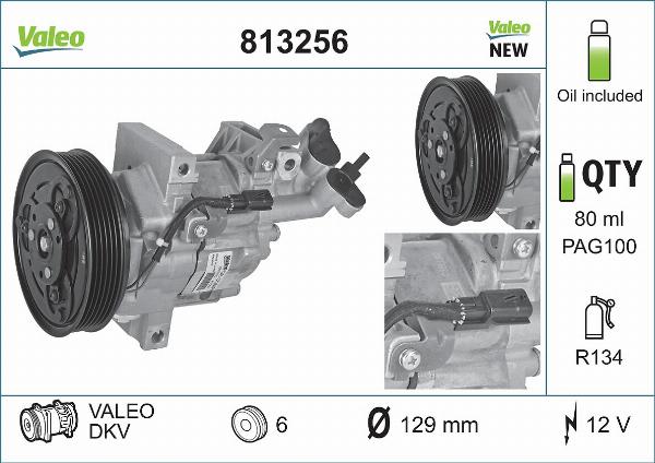 VALEO 813256 — Kompresor, klimatyzacja