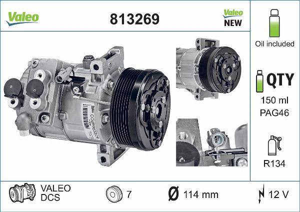 VALEO 813269 — Kompresor, klimatyzacja