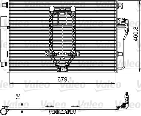 VALEO 812502 - Skraplacz klimatyzacji
