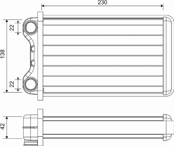 VALEO 812255 — Wymiennik ciepła, ogrzewanie wnętrza