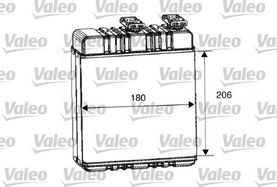 VALEO 812222 — Wymiennik ciepła, ogrzewanie wnętrza