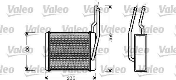 VALEO 812274 — Wymiennik ciepła, ogrzewanie wnętrza