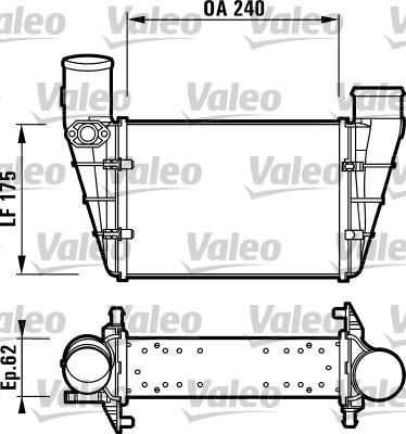 VALEO 817625 — Chłodnica powietrza doładowującego