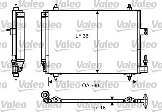 VALEO 817824 — Skraplacz, klimatyzacja