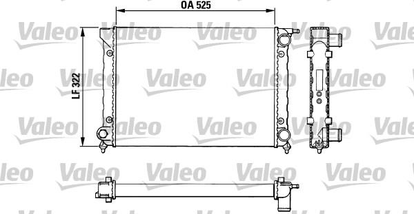 VALEO 883727 — Chłodnica, układ chłodzenia silnika