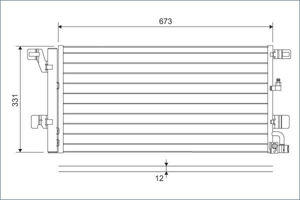 VALEO 822596 — Skraplacz, klimatyzacja