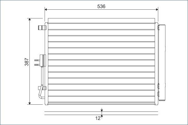 VALEO 822598 — Skraplacz, klimatyzacja