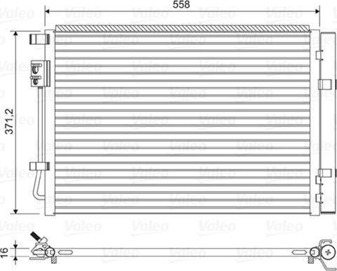 VALEO 822597 - Skraplacz klimatyzacji