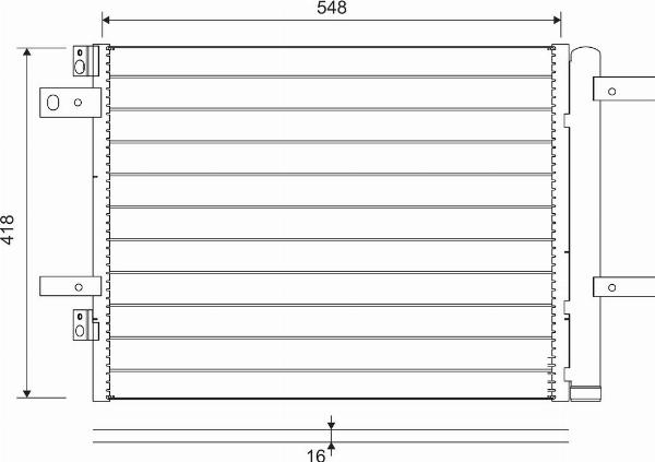 VALEO 822564 - Skraplacz klimatyzacji