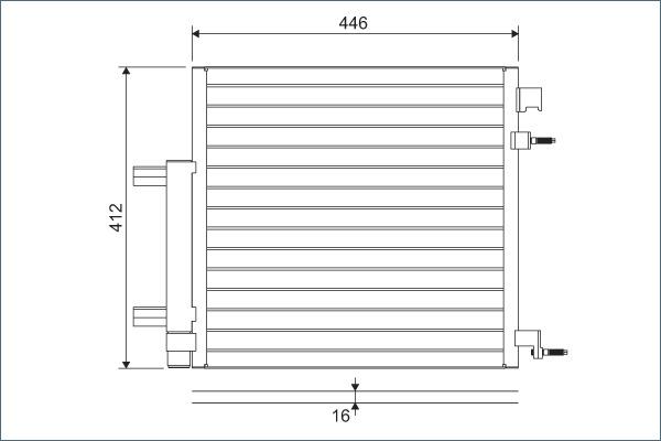 VALEO 822578 — Skraplacz, klimatyzacja