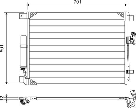 VALEO 822605 - SKRAPLACZ KLIMATYZACJI NISSAN NAVARA