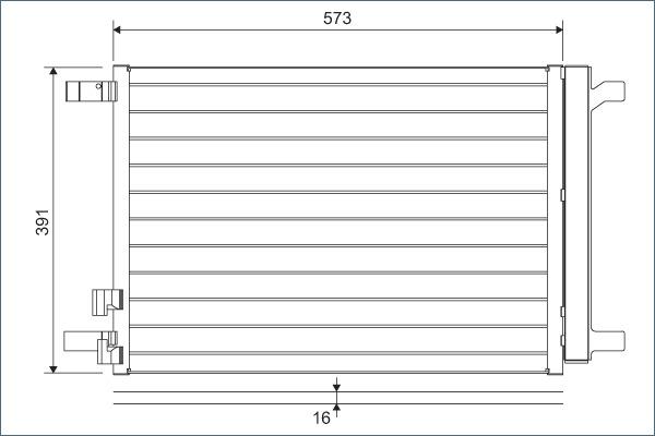 VALEO 822635 - Skraplacz klimatyzacji