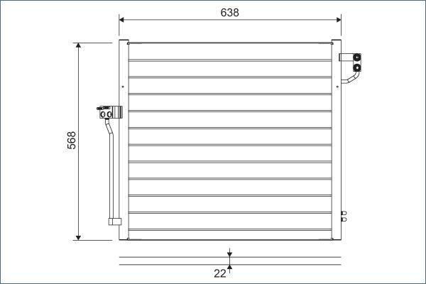 VALEO 822623 — Skraplacz, klimatyzacja