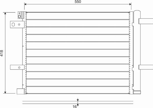 VALEO 822706 — Skraplacz, klimatyzacja